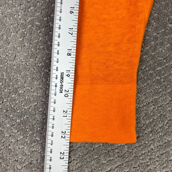 Polo Ralph Lauren Cotton Linen Blend Sweater Womens XL Orange Lightweight Hi Low - Picture 13 of 13